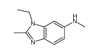 1H-Benzimidazol-6-amine,1-ethyl-N,2-dimethyl-(9CI) structure