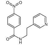 4-nitro-N-(2-pyridin-3-ylethyl)benzamide结构式