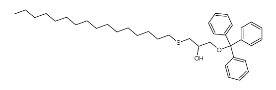 (+/-)-1-S-hexadecyl-3-O-tritylthioglycerol Structure