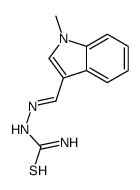 [(1-methylindol-3-yl)methylideneamino]thiourea Structure