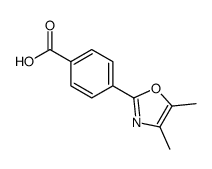 4-(4,5-二甲基噁唑-2-基)苯甲酸结构式