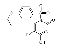 5-bromo-1-(4-ethoxyphenyl)sulfonylpyrimidine-2,4-dione结构式