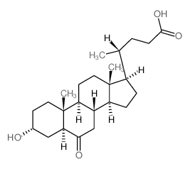 3-Alpha-羟基-6-氧代-5-alpha-24-胆烷酸结构式