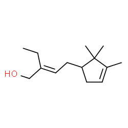 (E)-2-Ethyl-4-(2,2,3-trimethylcyclopent-3-en-1-yl)but-2-en-1-ol structure