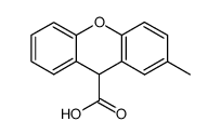 2-METHYL-9H-XANTHENE-9-CARBOXYLIC ACID structure