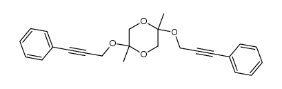 2,5-dimethyl-2,5-bis(3-phenyl-2-propynyloxy)-1,4-dioxane Structure