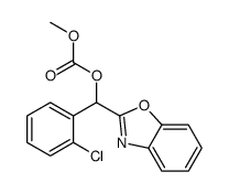 [1,3-benzoxazol-2-yl-(2-chlorophenyl)methyl] methyl carbonate结构式