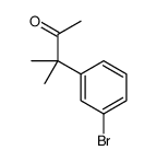 3-(3-bromophenyl)-3-methylbutan-2-one结构式