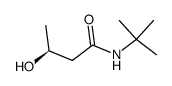 (S)-N-tert-butyl-3-hydroxybutyramide结构式