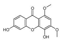 4,6-dihydroxy-1,3-dimethoxyxanthen-9-one结构式