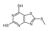 2-methylsulfanyl-4H-[1,3]thiazolo[4,5-d]pyrimidine-5,7-dithione结构式