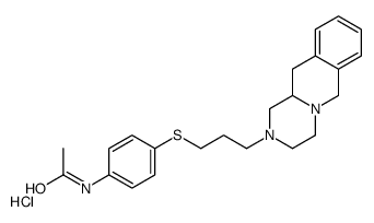 N-[4-[3-(1,3,4,6,11,11a-hexahydropyrazino[1,2-b]isoquinolin-2-yl)propylsulfanyl]phenyl]acetamide,hydrochloride结构式