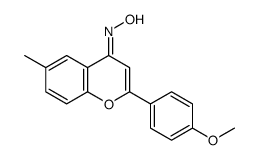 N-[2-(4-methoxyphenyl)-6-methylchromen-4-ylidene]hydroxylamine结构式