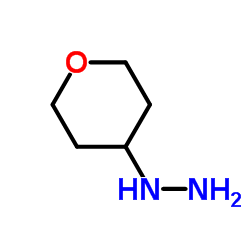 1-(四氢-2H-吡喃-4-基)肼盐酸盐结构式