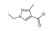 1-Ethyl-3-methyl-1H-pyrazole-4-carbonyl chloride structure