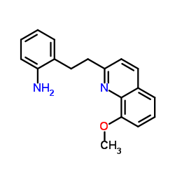 2-[2-(8-Methoxy-2-quinolinyl)ethyl]aniline Structure