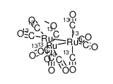 HRu3((13)CO)10(μ-(13)COCH3) Structure