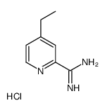 4-ethylpyridine-2-carboximidamide,hydrochloride Structure