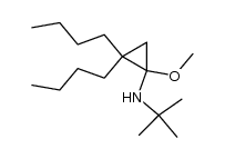 N-tert-butyl-2,2-dibutyl-1-methoxycyclopropylamine Structure