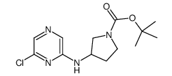 tert-butyl 3-[(6-chloropyrazin-2-yl)amino]pyrrolidine-1-carboxylate结构式