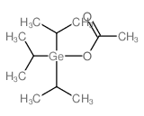 Acetic acid,tris(1-methylethyl)germyl ester Structure