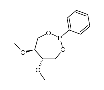 (5S,6S)-dimethoxy-2-phenyl-1,3,2-dioxaphosphacycloheptane Structure