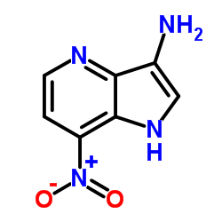 7-Nitro-1H-pyrrolo[3,2-b]pyridin-3-amine结构式