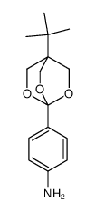 1-(4-aminophenyl)-4-(t-butyl)-2,6,7-trioxabicyclo<2.2.2>octane结构式