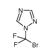 1-bromodifluoromethyl-1,2,4-triazole结构式