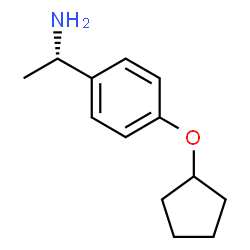 (S)-1-(4-(环戊基氧基)苯基)乙胺结构式