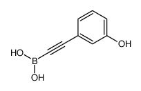 2-(3-hydroxyphenyl)ethynylboronic acid Structure