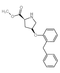 Methyl (2S,4S)-4-(2-benzylphenoxy)-2-pyrrolidinecarboxylate Structure