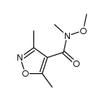 3,5-Dimethyl-isoxazole-4-carboxylic acid Methoxy-Methyl-amide结构式