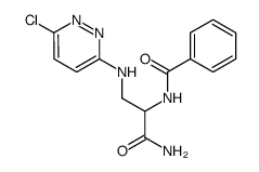 2-benzoylamino-3-(6-chloro-3-pyridazinyl)aminopropanamide结构式