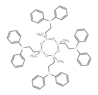 TETRAKIS(DIPHENYLPHOSPHINOETHYL)-TETRAMETHYLCYCLOTETRASILOXANE结构式