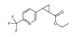 Ethyl (1S,2S)-2-[6-(trifluoromethyl)-3-pyridinyl]cyclopropanecarb oxylate结构式