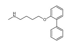 N-methyl-N.(4-(2-biphenylyloxy)butyl)amine Structure