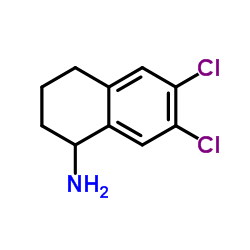 6,7-Dichloro-1,2,3,4-tetrahydro-1-naphthalenamine结构式