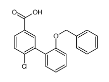 4-chloro-3-(2-phenylmethoxyphenyl)benzoic acid结构式