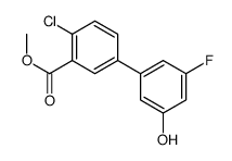 methyl 2-chloro-5-(3-fluoro-5-hydroxyphenyl)benzoate结构式