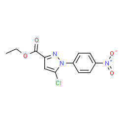 ETHYL5-CHLORO-1-(4-NITROPHENYL)-1H-PYRAZOLE-3-CARBOXYLATE Structure