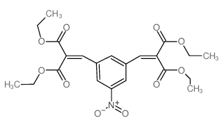 Propanedioic acid, 2,2'-[(5-nitro-1,3-phenylene)dimethylidyne]bis-, tetraethyl ester (en)结构式