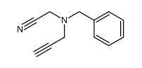 2-(benzyl(prop-2-yn-1-yl)amino)acetonitrile Structure