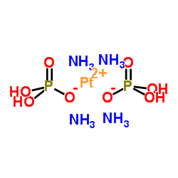 TETRAAMMINEPLATINUM(II) HYDROGEN PHOSPHATE structure