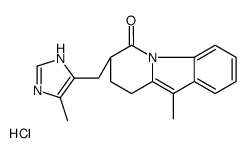 (7R)-10-methyl-7-[(5-methyl-1H-imidazol-4-yl)methyl]-8,9-dihydro-7H-pyrido[1,2-a]indol-6-one,hydrochloride Structure