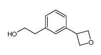 2-(3-oxetan-3-yl-phenyl)-ethanol结构式