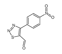 4-(p-nitrophenyl)-1,2,3-thiadiazole-5-carbaldehyde结构式
