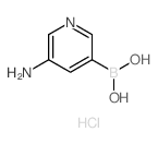 (5-Aminopyridin-3-yl)boronic acid hydrochloride structure
