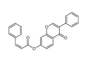 (4-oxo-3-phenylchromen-7-yl) (E)-3-phenylprop-2-enoate结构式