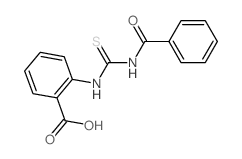 2-(benzoylthiocarbamoylamino)benzoic acid结构式